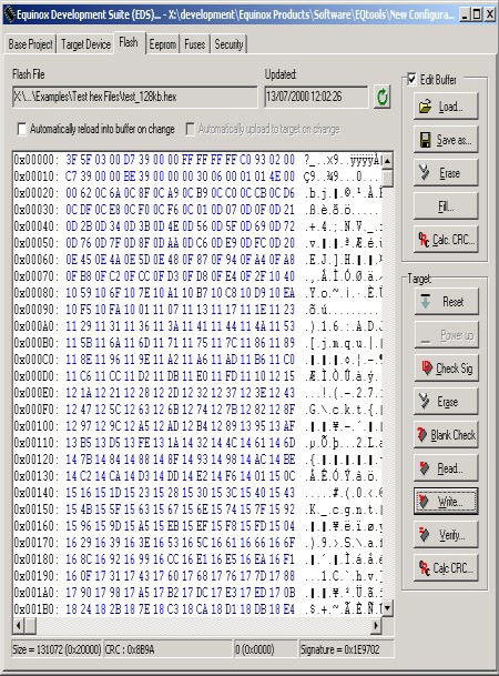 Equinox FS 2009STD - Screenshot EDS-Software